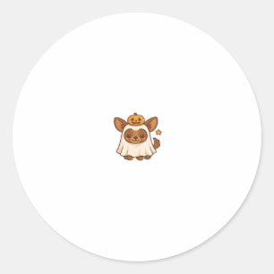 Kawaii Halloween Dog � Pumpkin Ghost Puppy Sticker