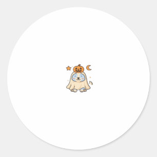 Kawaii Halloween Dog � Pumpkin Ghost Puppy Sticker