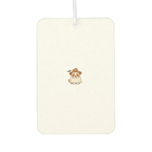 Kawaii Halloween Dog � Pumpkin Ghost Puppy Sticker Car Air Freshener