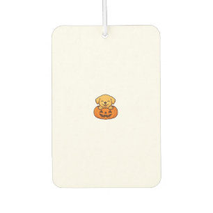 Kawaii Halloween Dog � Pumpkin Puppy Sticker Boxy  Car Air Freshener