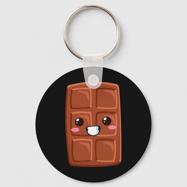 Kawaii Halloween Group Costume Party S'mores Choco Key Ring (Front)
