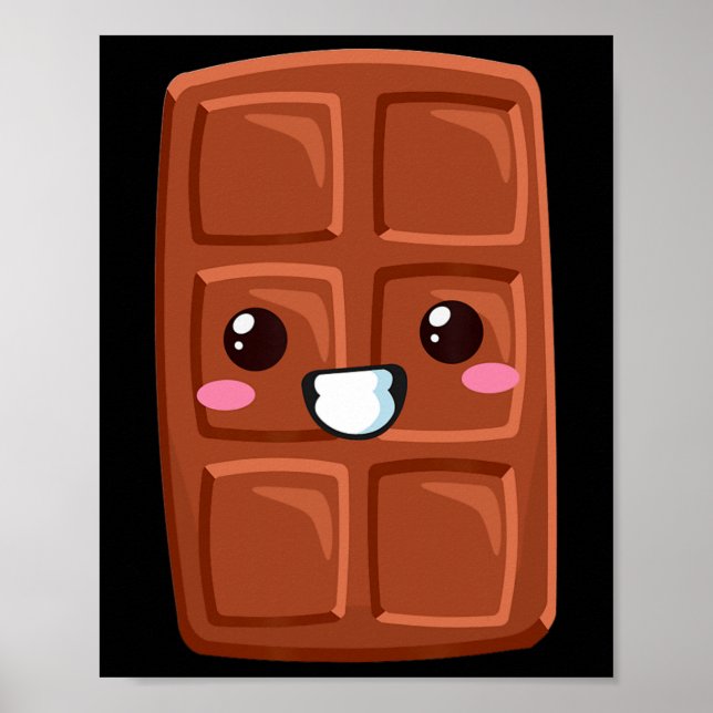 Kawaii Halloween Group Costume Party S'mores Choco Poster (Front)