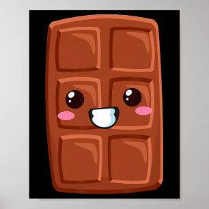 Kawaii Halloween Group Costume Party S'mores Choco Poster
