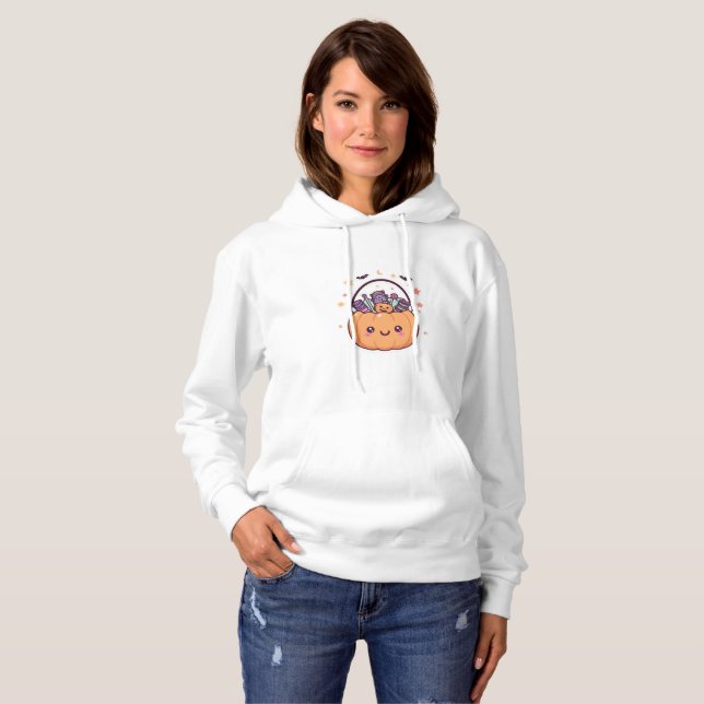 Kawaii Halloween Night Hoodie (Front Full)
