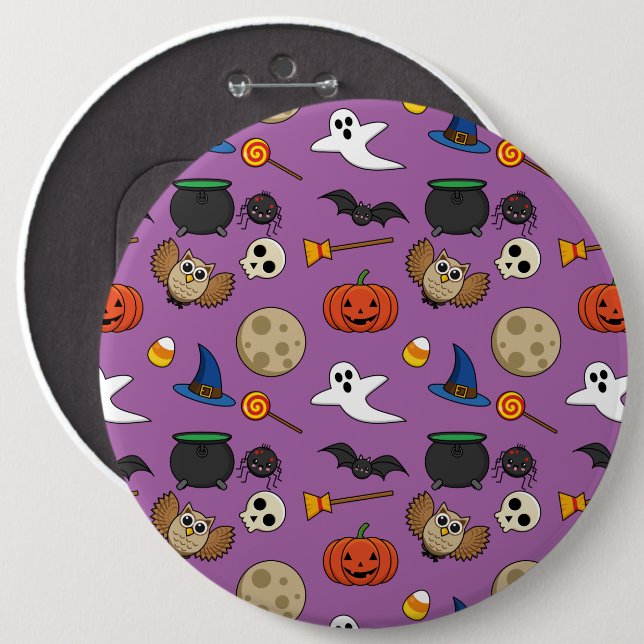 Kawaii Halloween Pack 6 Cm Round Badge (Front & Back)