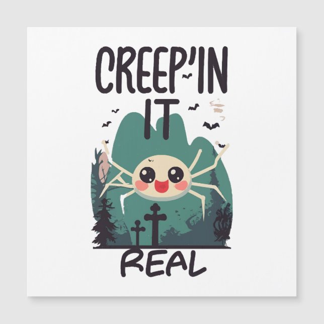 Kawaii Halloween Spider Pun (Front)