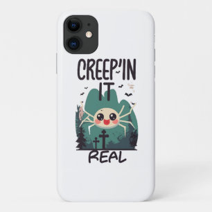Kawaii Halloween Spider Pun iPhone 11 Case