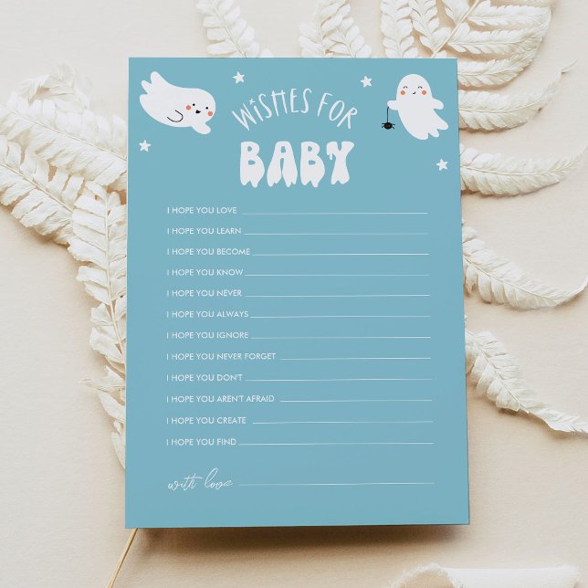 Kawaii Halloween Wishes For Baby Advice Card (Creator Uploaded)