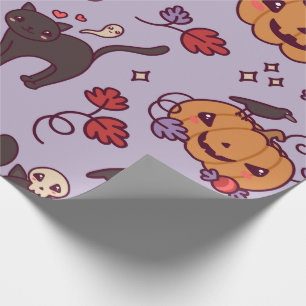 Kawaii Halloween Wrapping Paper