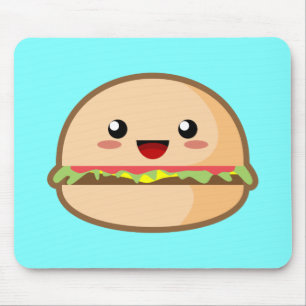 Kawaii Hamburger Mouse Mat