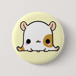 Kawaii Hampster (You change the Background!) 6 Cm Round Badge