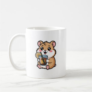 Kawaii Hamster Iced Tea 🐹🍋 – Cute Refreshing  Coffee Mug