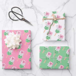 Kawaii Hanami Dango Wrapping Paper Sheet