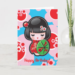 Kawaii Happy Birthday Card