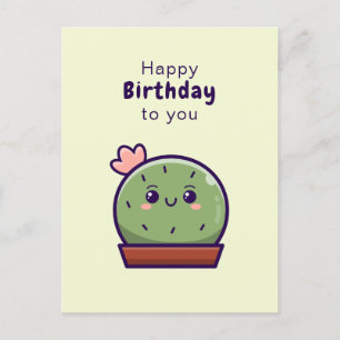 Kawaii Happy Birthday Card