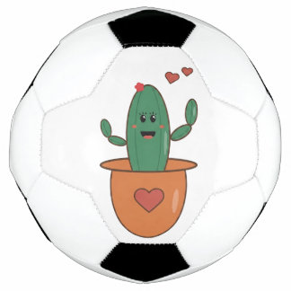 Kawaii Happy Cactus Graphic – Cute Smiling  Football
