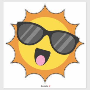 Kawaii Happy Sun with Sunglasses