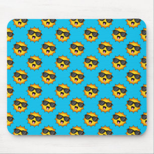 Kawaii Happy Sun with Sunglasses Mouse Mat