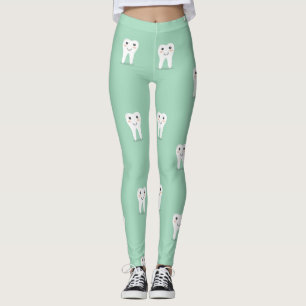 Kawaii happy tooth leggings