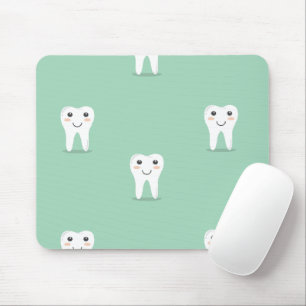 Kawaii happy tooth mouse mat