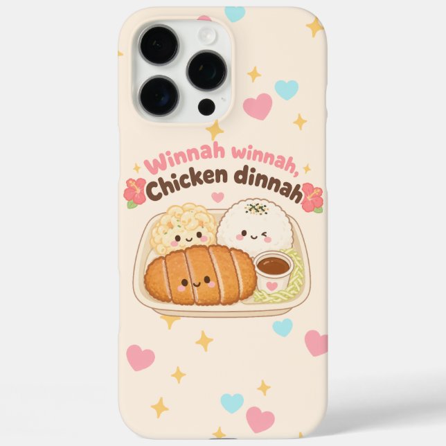 Kawaii Hawaii - chicken dinner Case-Mate iPhone Case (Back)