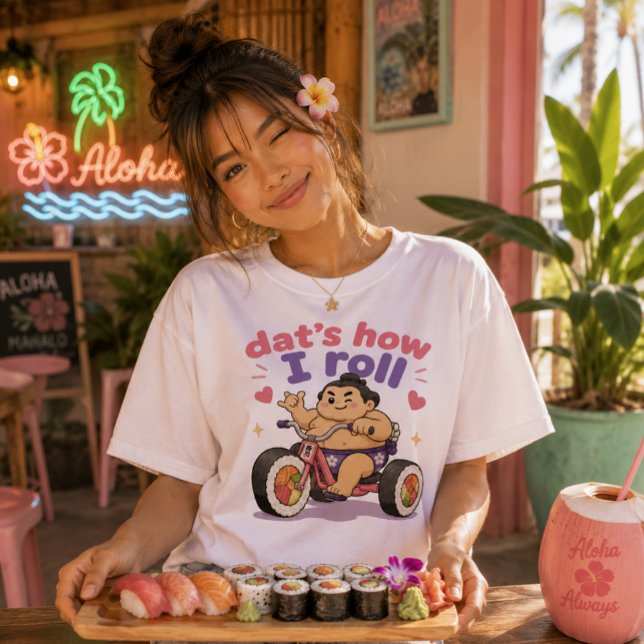 Kawaii Hawaii - Sumo Sushi Tri-Blend Shirt (Creator Uploaded)