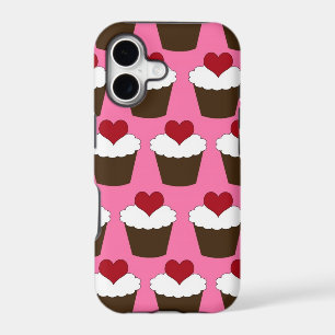 Kawaii heart cute girly cupcake hearts pattern