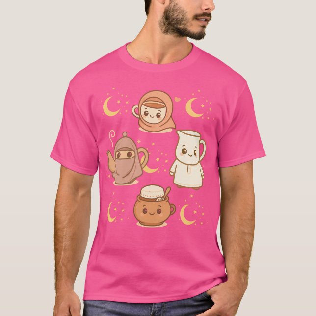 Kawaii Hijabi Teaset T-Shirt (Front)