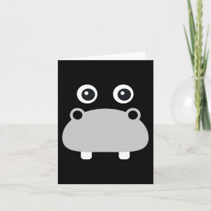 Kawaii Hippo Face Easy Halloween Costume Boys Card
