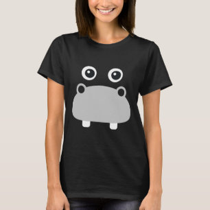 Kawaii Hippo Face Easy Halloween Costume Boys  T-Shirt