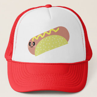 KAWAII HOT DOG SUPER DELICIOUS LUNCH TRUCKER HAT