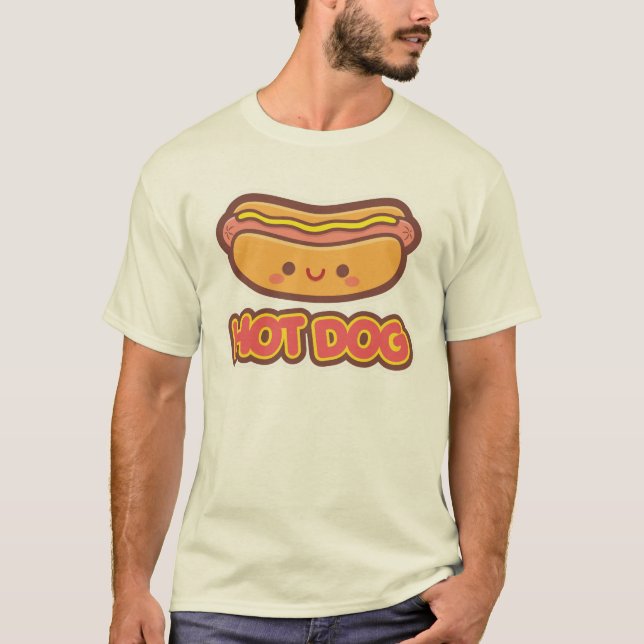 Kawaii Hot Dog T-Shirt (Front)