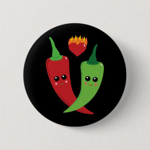 Kawaii Hot Pepper 6 Cm Round Badge