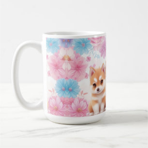 Kawaii Husky Puppies: Pastel Pals Coffee  Mug