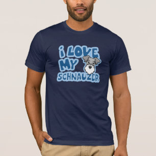 Kawaii I Love My Schnauzer T-Shirt