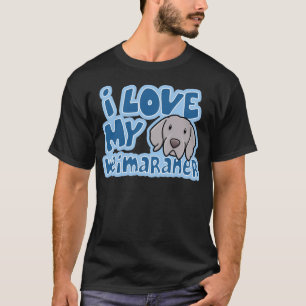 Kawaii I Love My Weimaraner T-Shirt