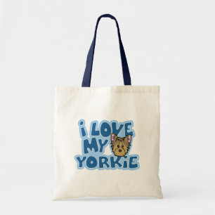 Kawaii I Love My Yorkie Tote Bag
