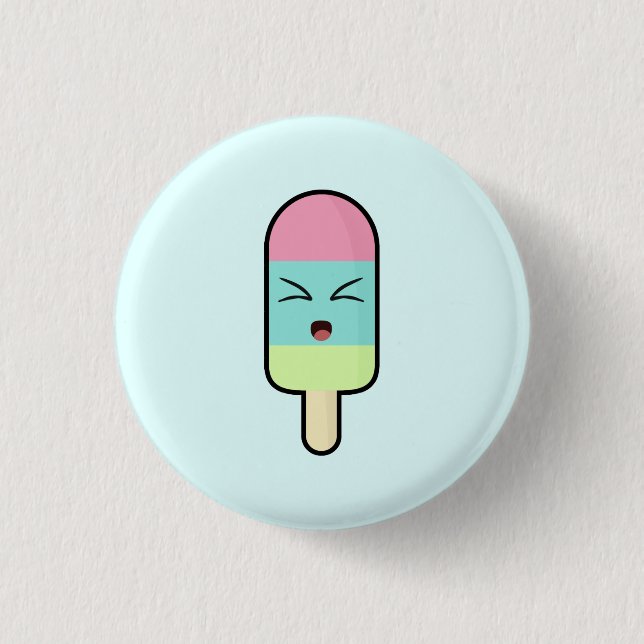 Kawaii Ice cream 3 Cm Round Badge (Front)