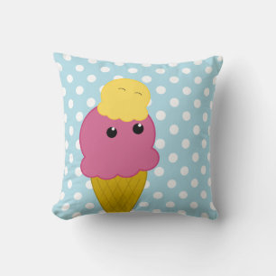 Kawaii Ice Cream Cone Cushion