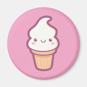 Kawaii Ice Cream Cone Magnet