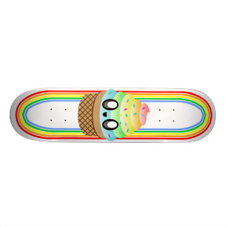 KAWAII ICE CREAM CONE RAINBOW DELICIOUS DECK SKATEBOARD