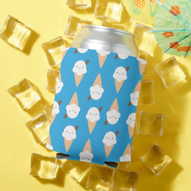 Kawaii Ice Cream Cones Can Cooler (In Situ Summer)
