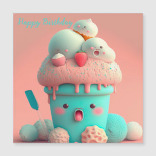 Kawaii ice cream cup