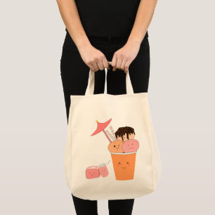 Kawaii Ice Cream Cup   Tote Bag