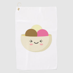 Kawaii Ice Cream Golf Towel