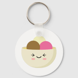 Kawaii Ice Cream Key Ring