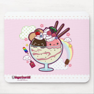 Kawaii Ice Cream Mouse Mat