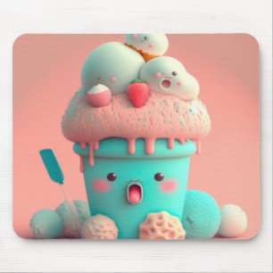 Kawaii  ice cream          mousepad