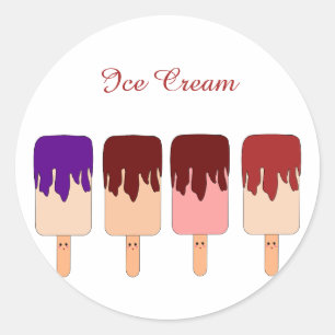 Kawaii Ice Cream Sticker