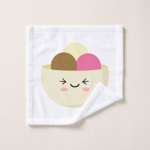 Kawaii Ice Cream Wash Cloth